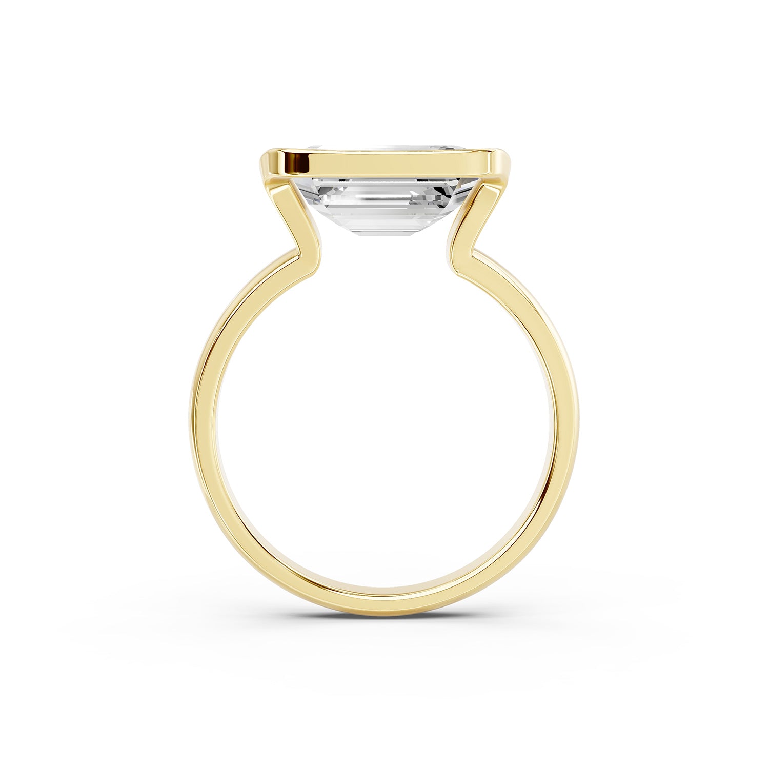 Emerald Cut Lab-Grown Diamond Solitaire Ring