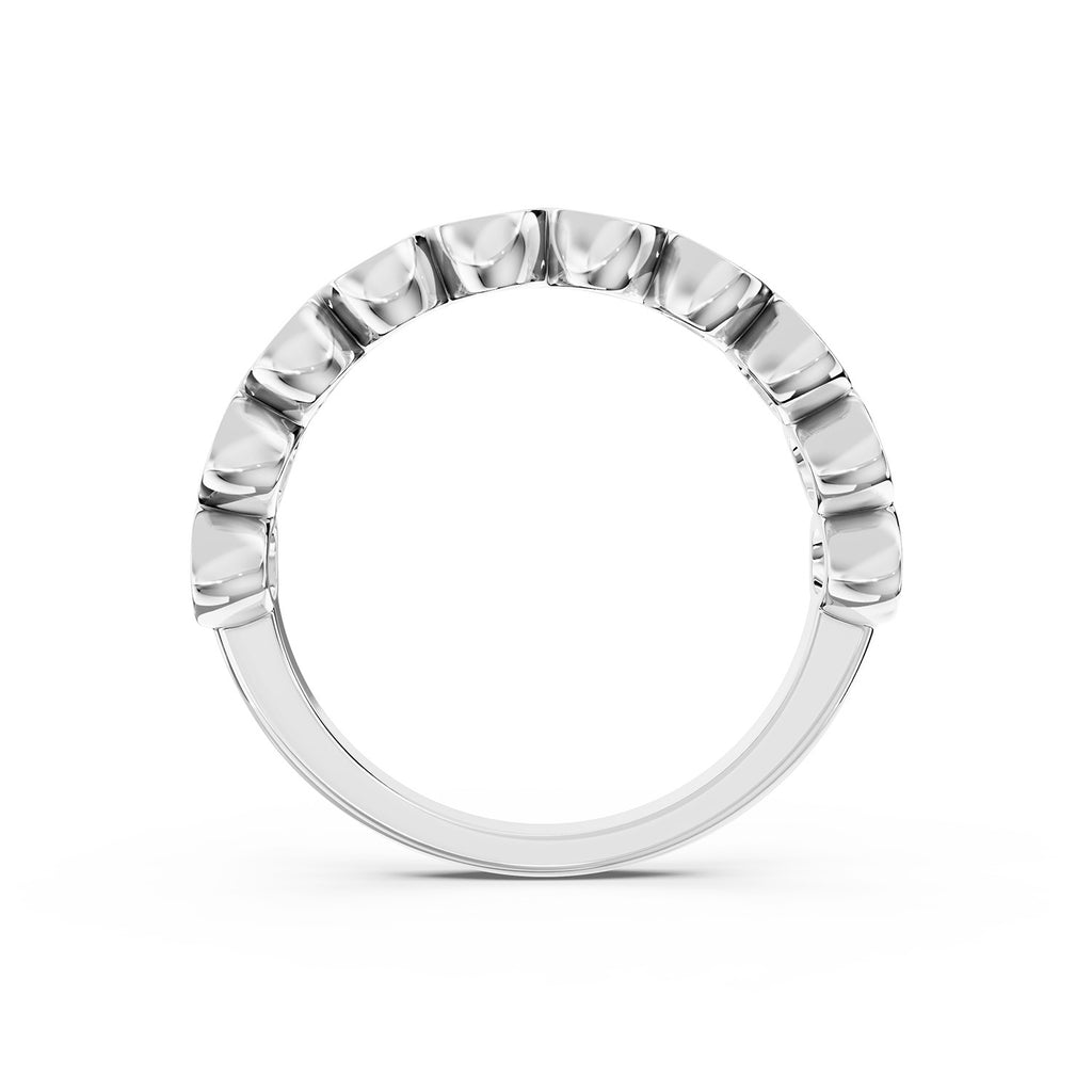 Round Lab-Grown Diamond Bezel Set Band Ring