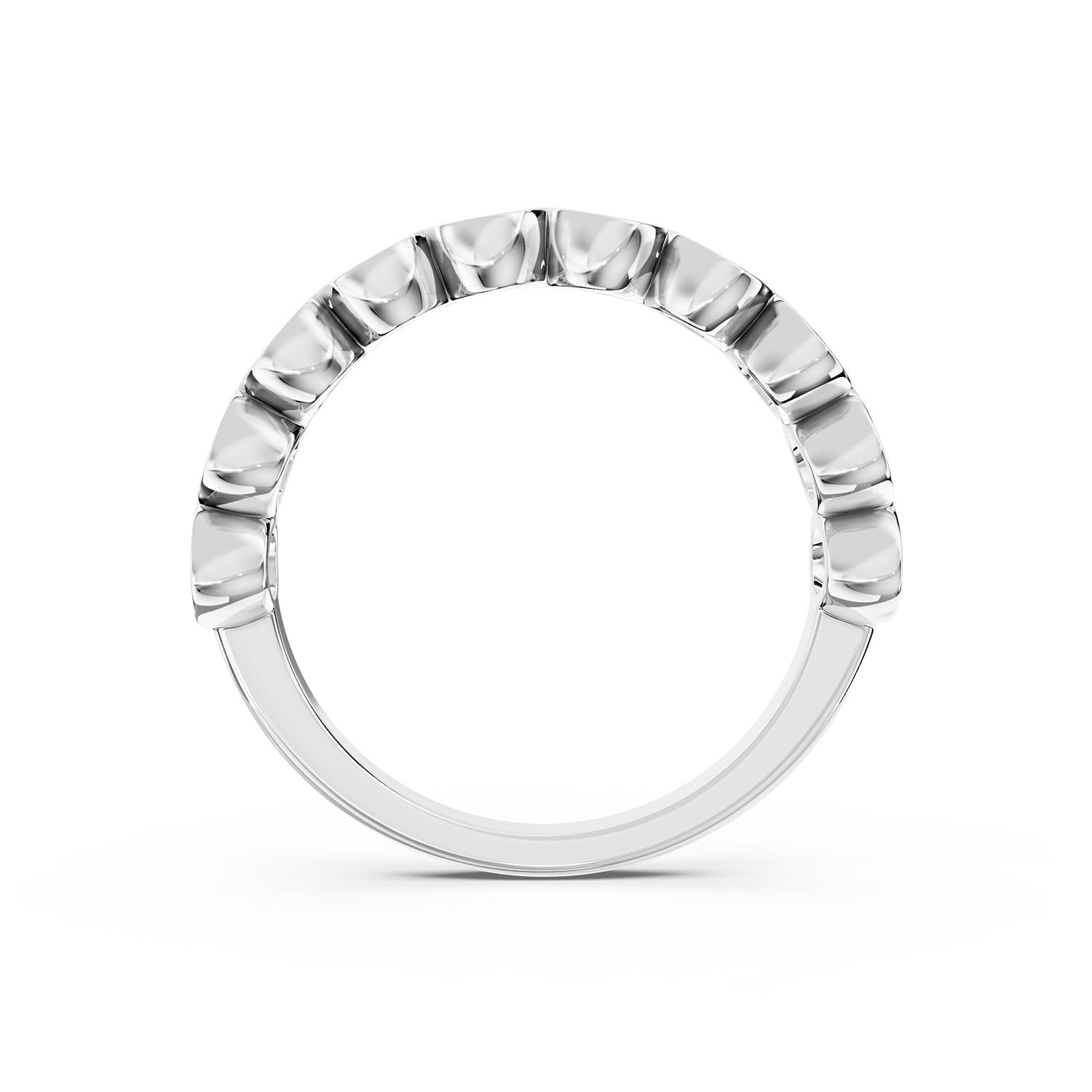 Round Lab-Grown Diamond Bezel Set Band Ring