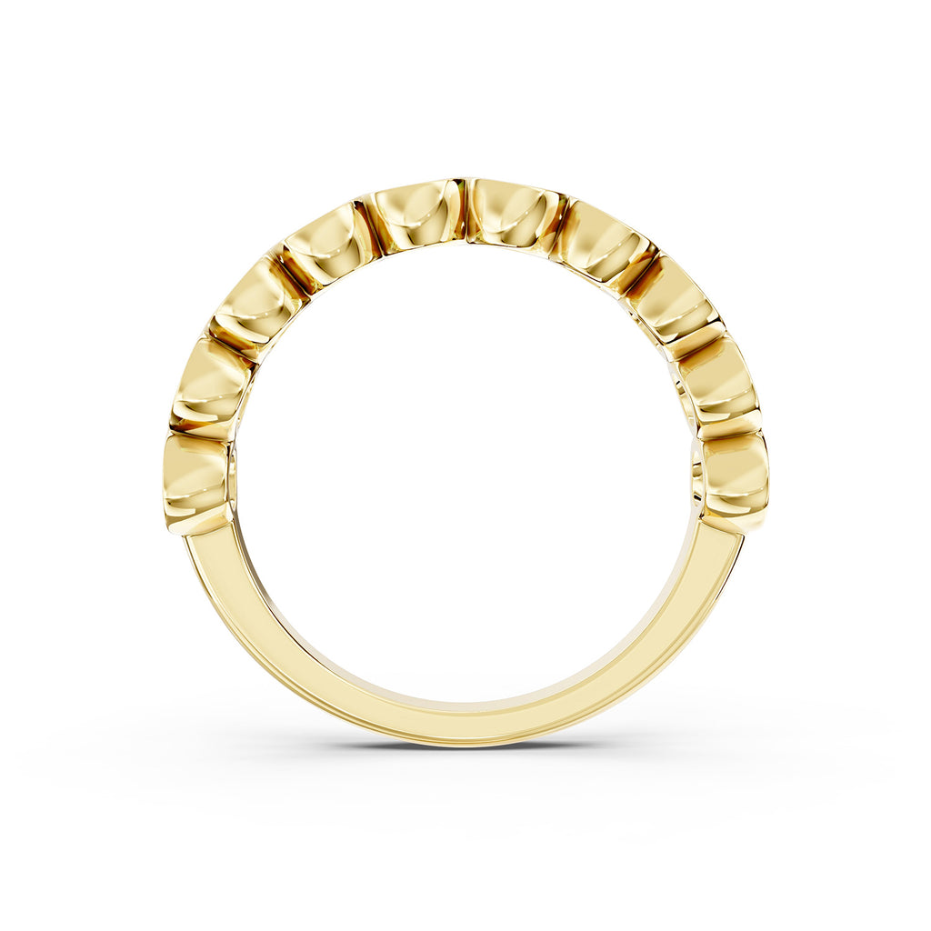 Round Lab-Grown Diamond Bezel Set Band Ring
