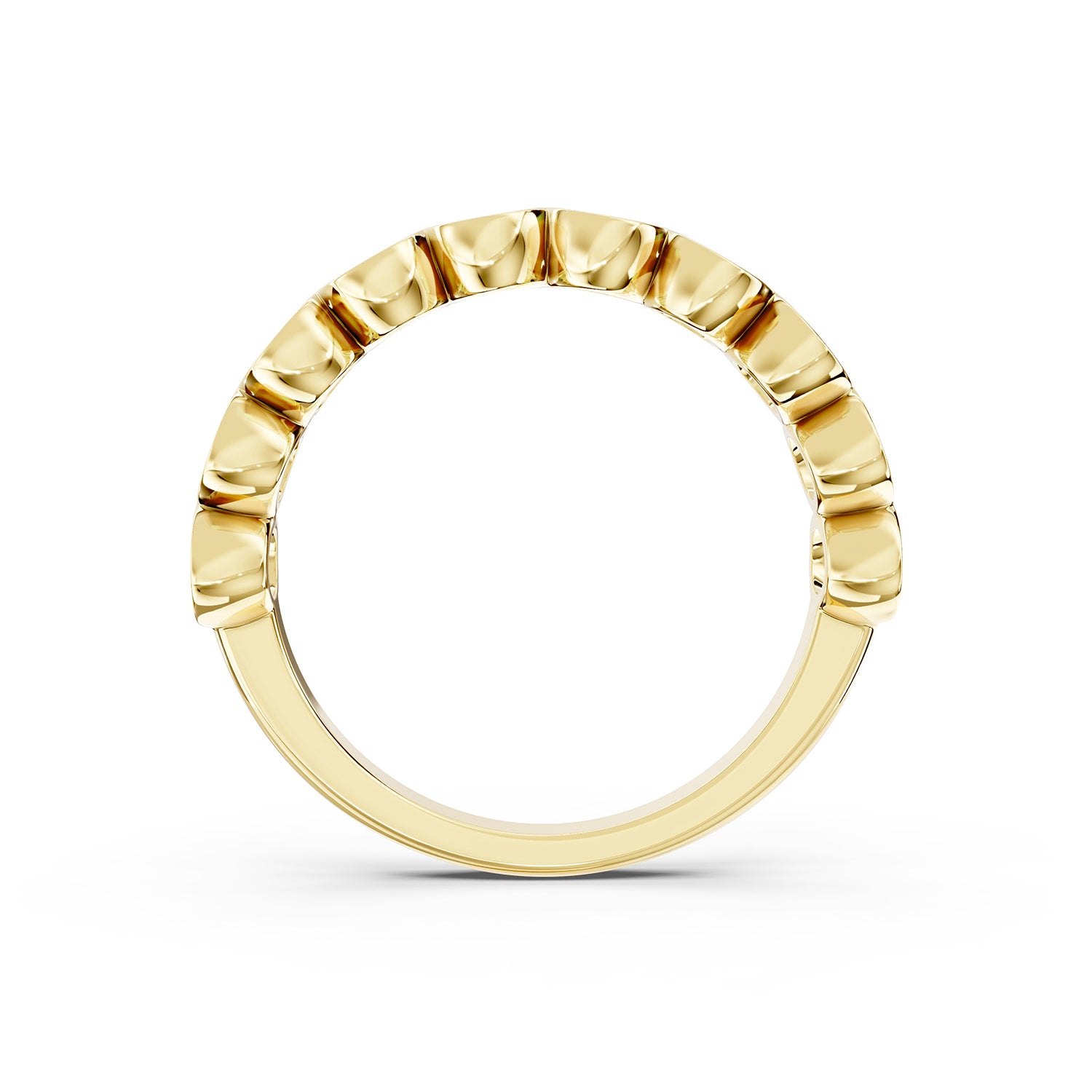 Round Lab-Grown Diamond Bezel Set Band Ring