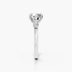 Round Lab-Grown Diamond Three-Stone Ring
