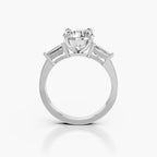 Round Lab-Grown Diamond Three-Stone Ring