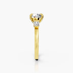 Round Lab-Grown Diamond Three-Stone Ring