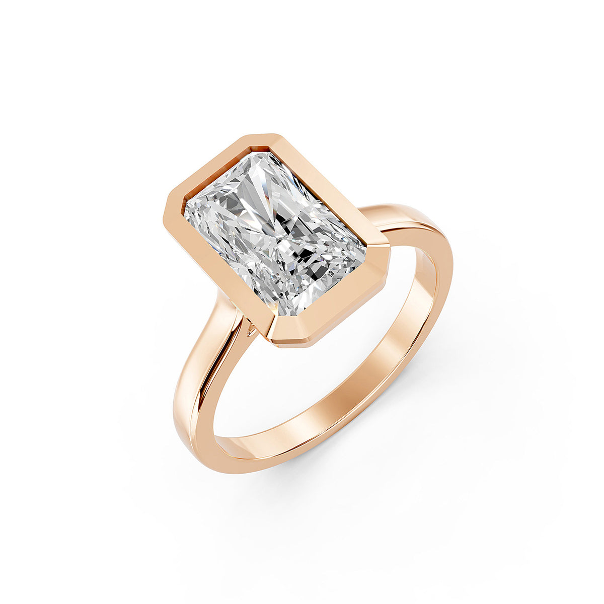 Radiant Cut Lab-Grown Diamond Solitaire Ring