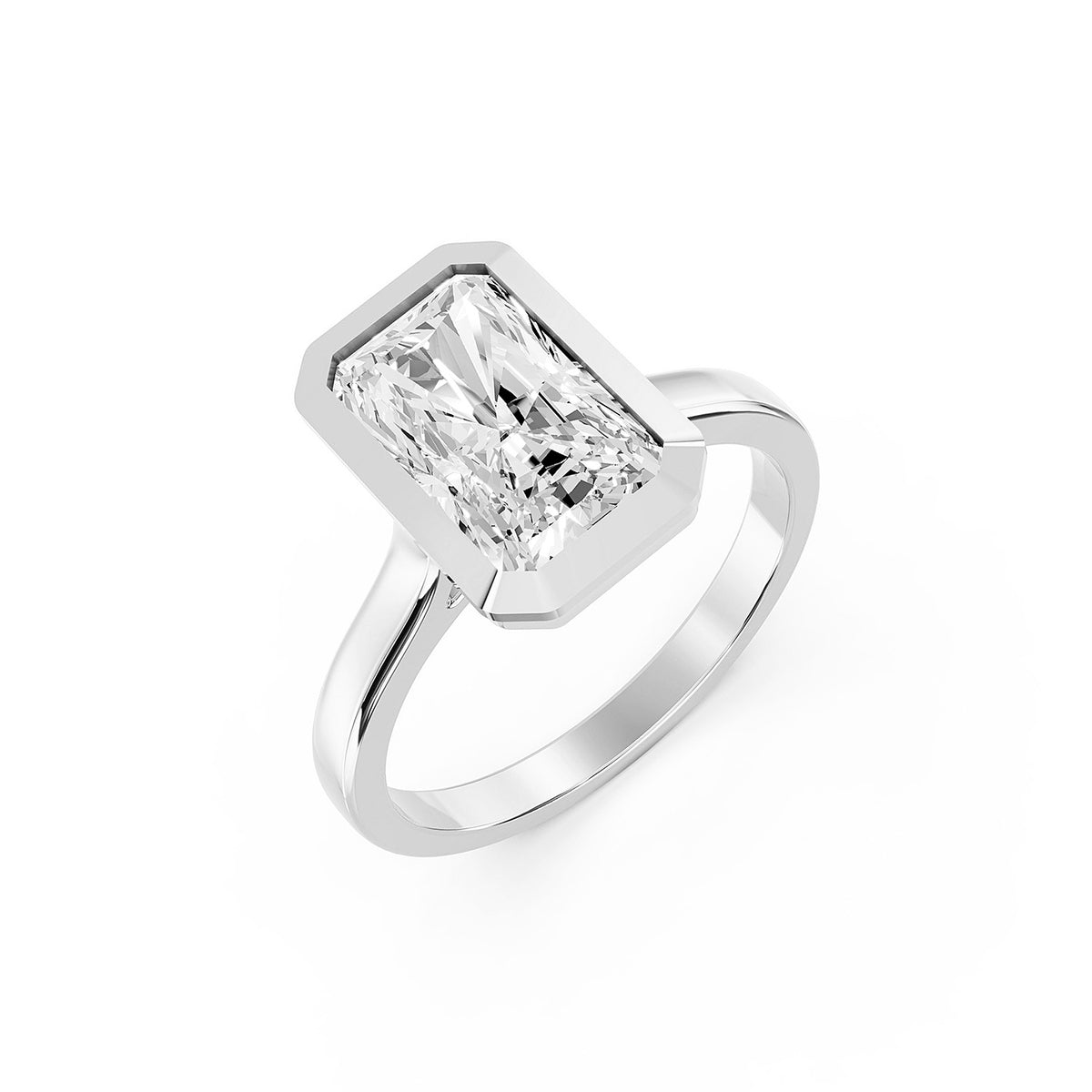 Radiant Cut Lab-Grown Diamond Solitaire Ring