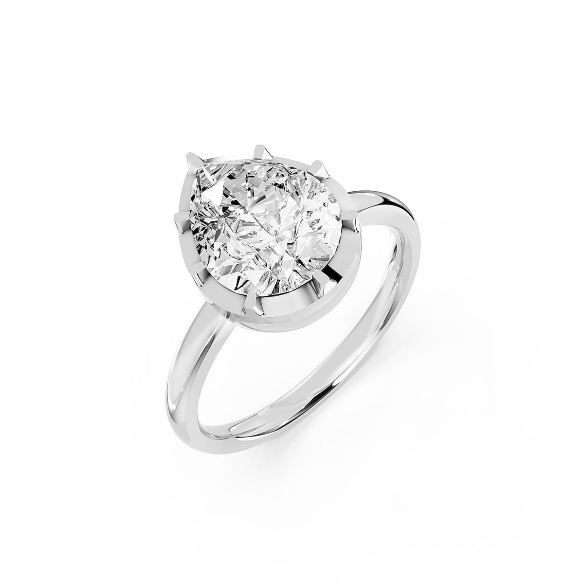 Round Cut Lab-Grown Diamond Solitaire Ring
