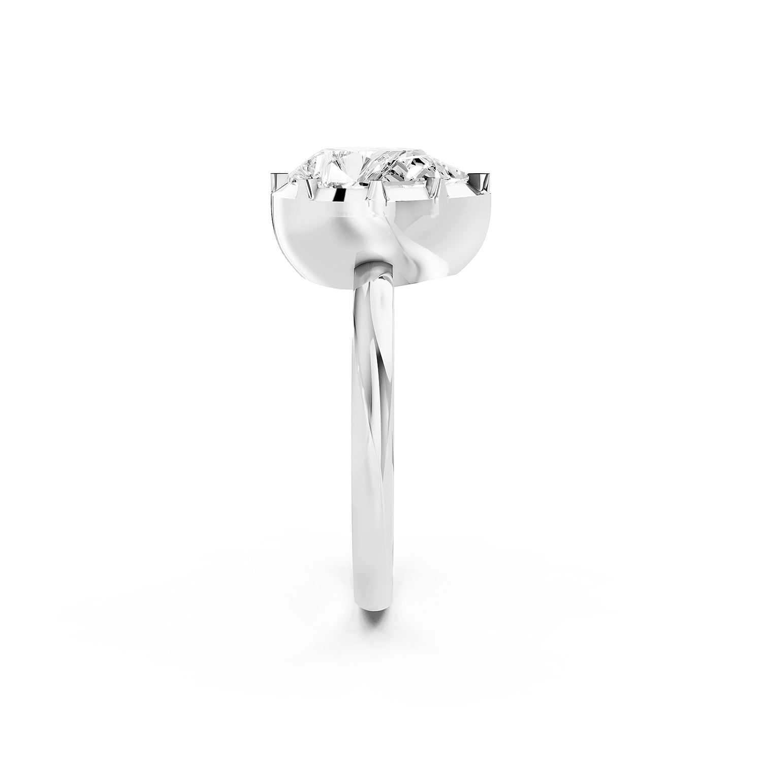 Round Cut Lab-Grown Diamond Solitaire Ring
