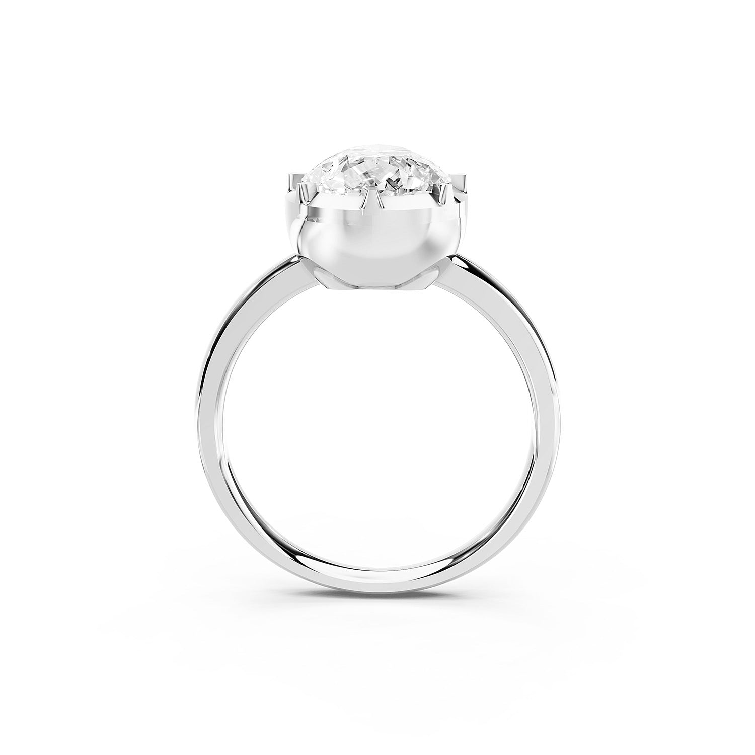 Round Cut Lab-Grown Diamond Solitaire Ring