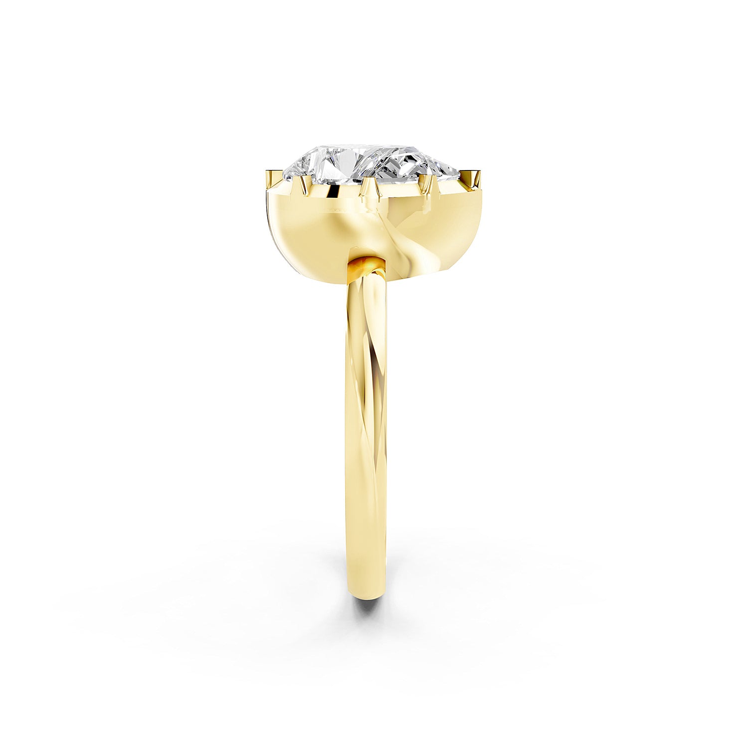 Round Cut Lab-Grown Diamond Solitaire Ring