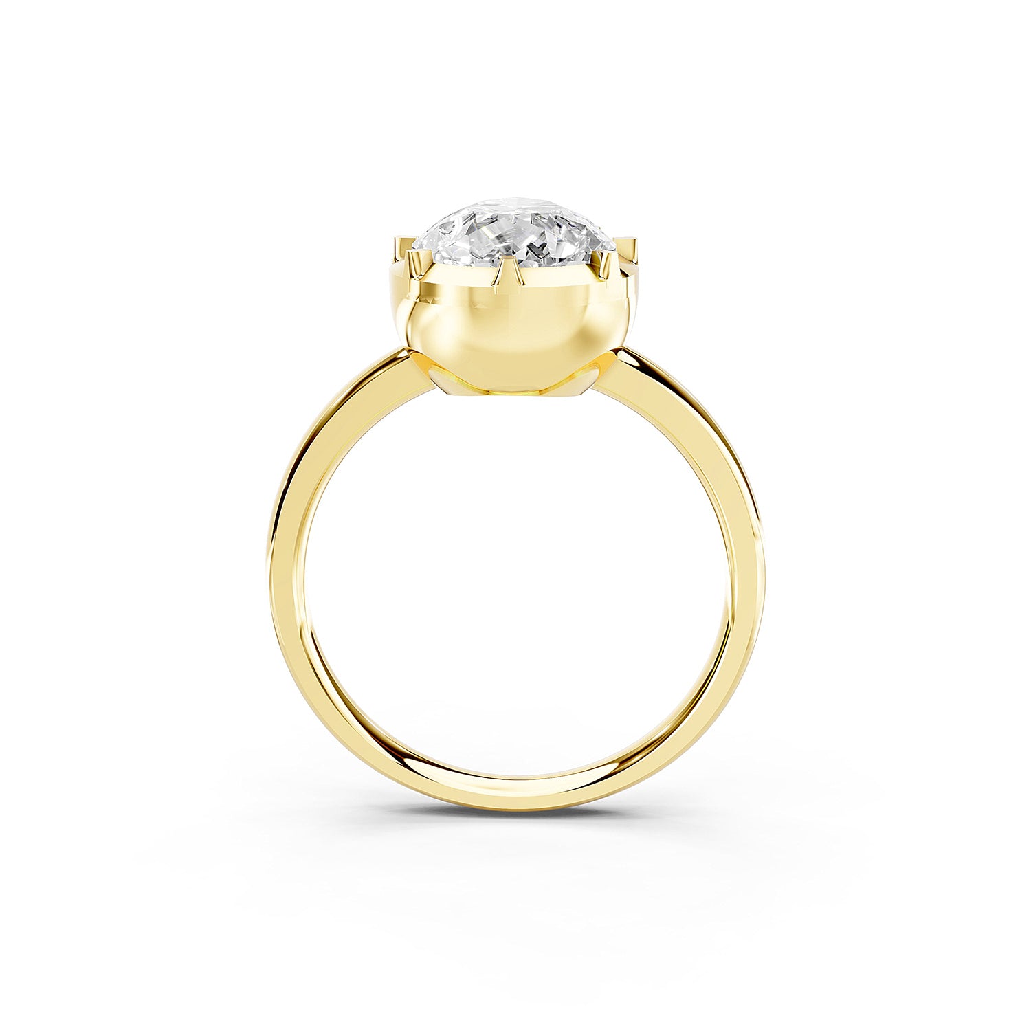 Round Cut Lab-Grown Diamond Solitaire Ring