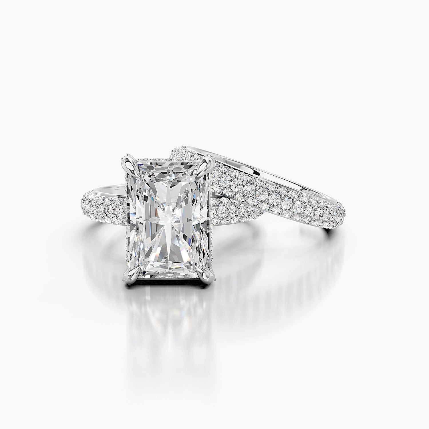 Radiant Cut Lab-Grown Diamond Bridal Ring
