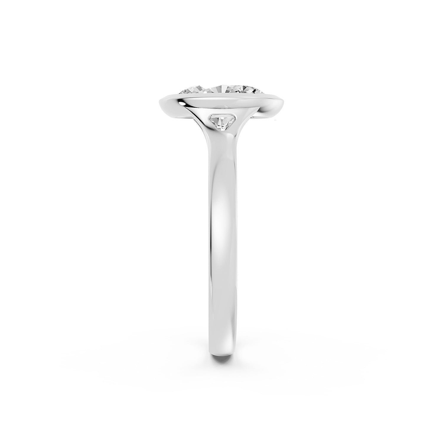 Oval Cut Lab-Grown Diamond Solitaire Ring