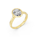 Oval Cut Lab-Grown Diamond Solitaire Ring