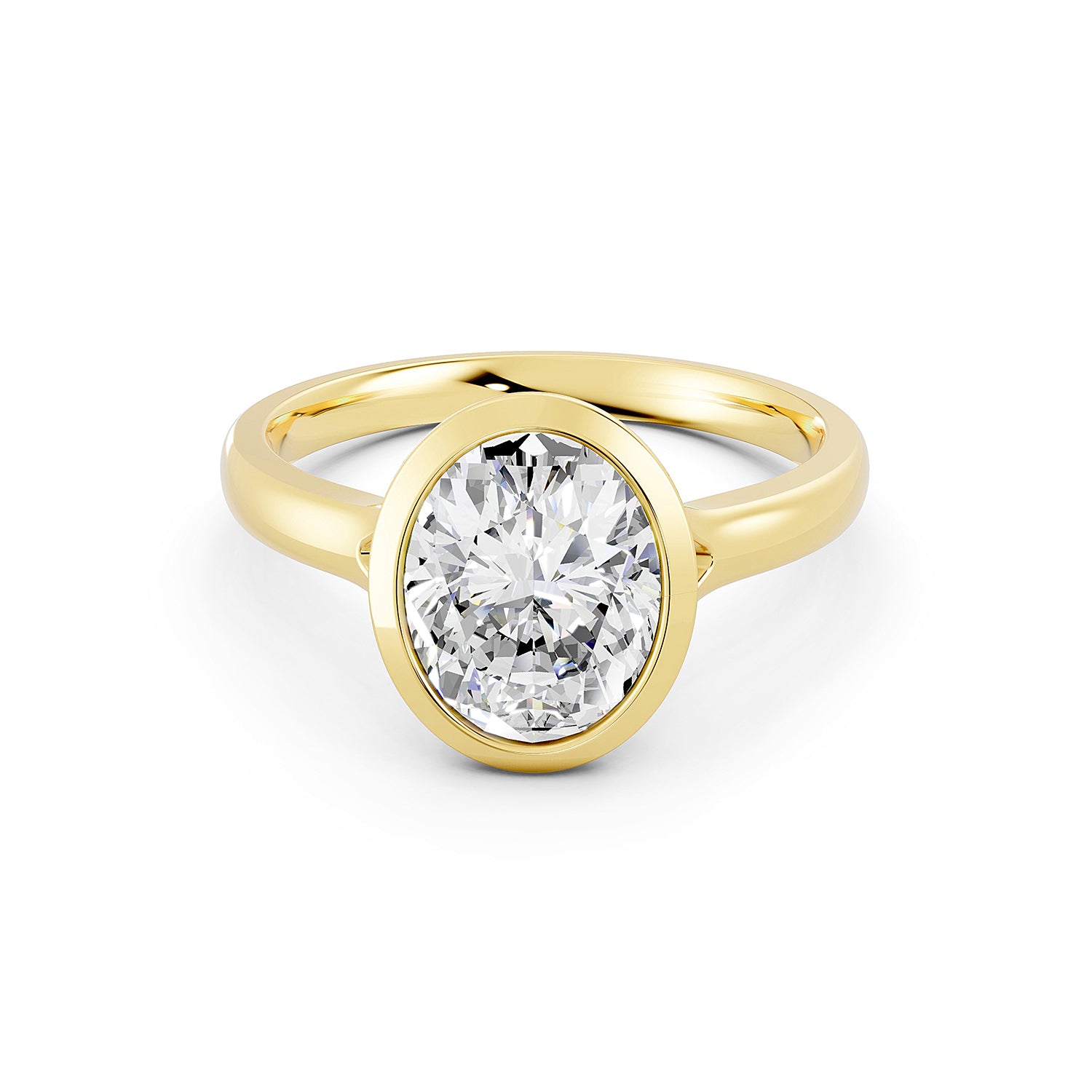 Oval Cut Lab-Grown Diamond Solitaire Ring