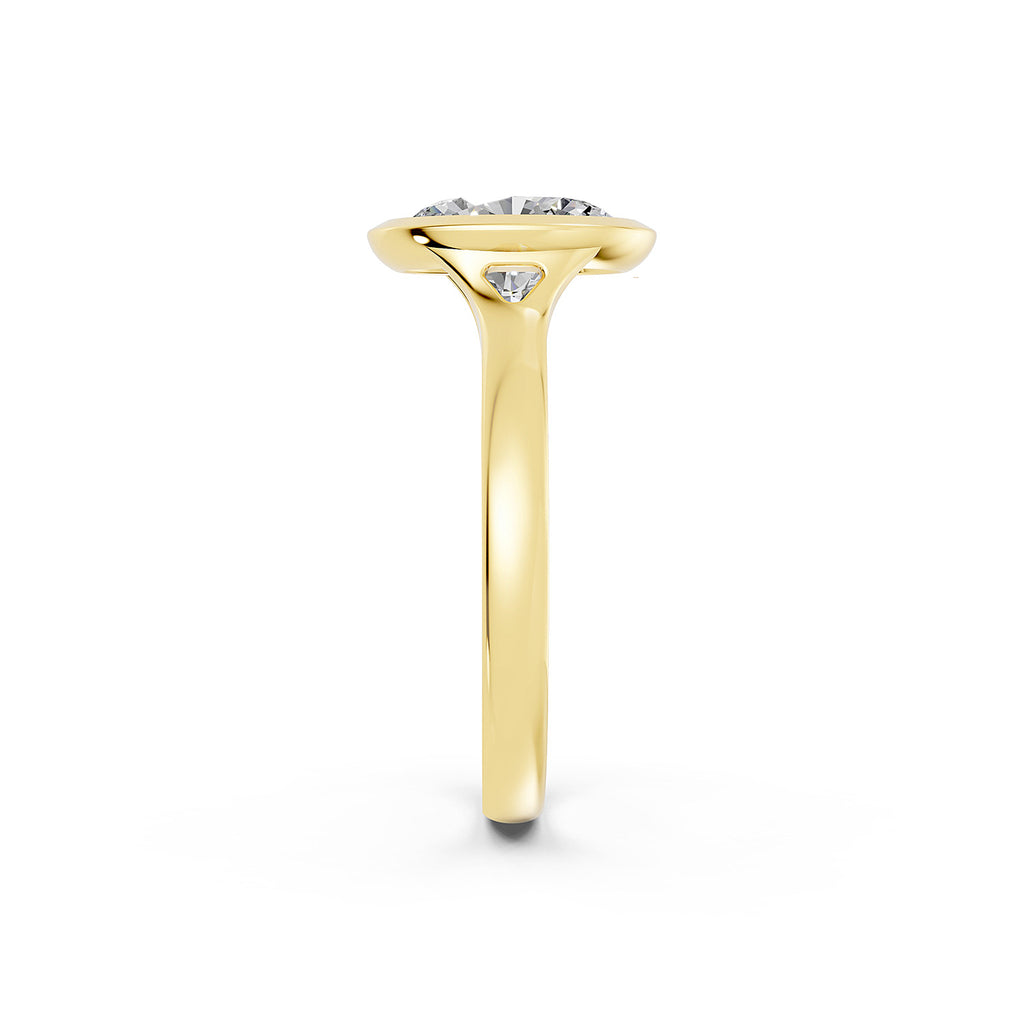 Oval Cut Lab-Grown Diamond Solitaire Ring
