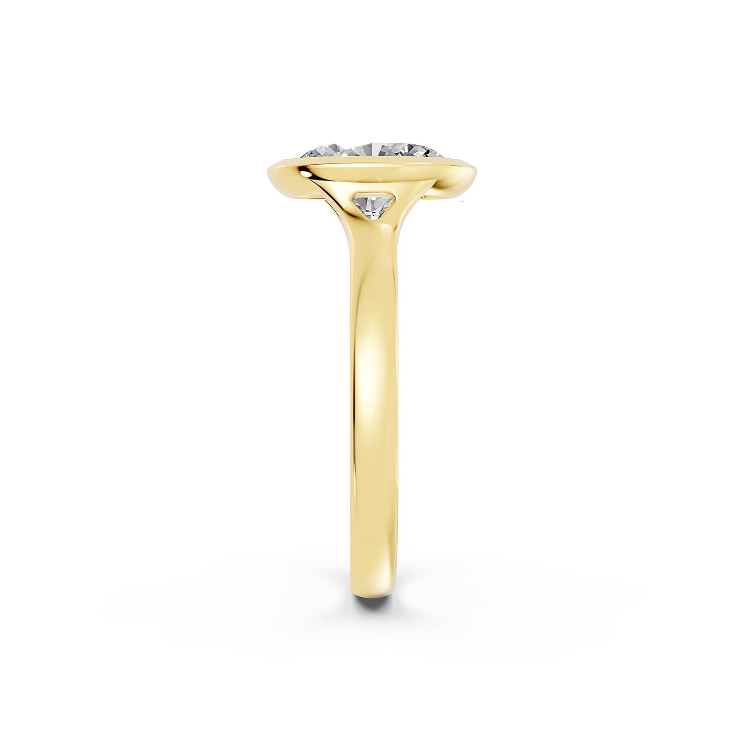 Oval Cut Lab-Grown Diamond Solitaire Ring