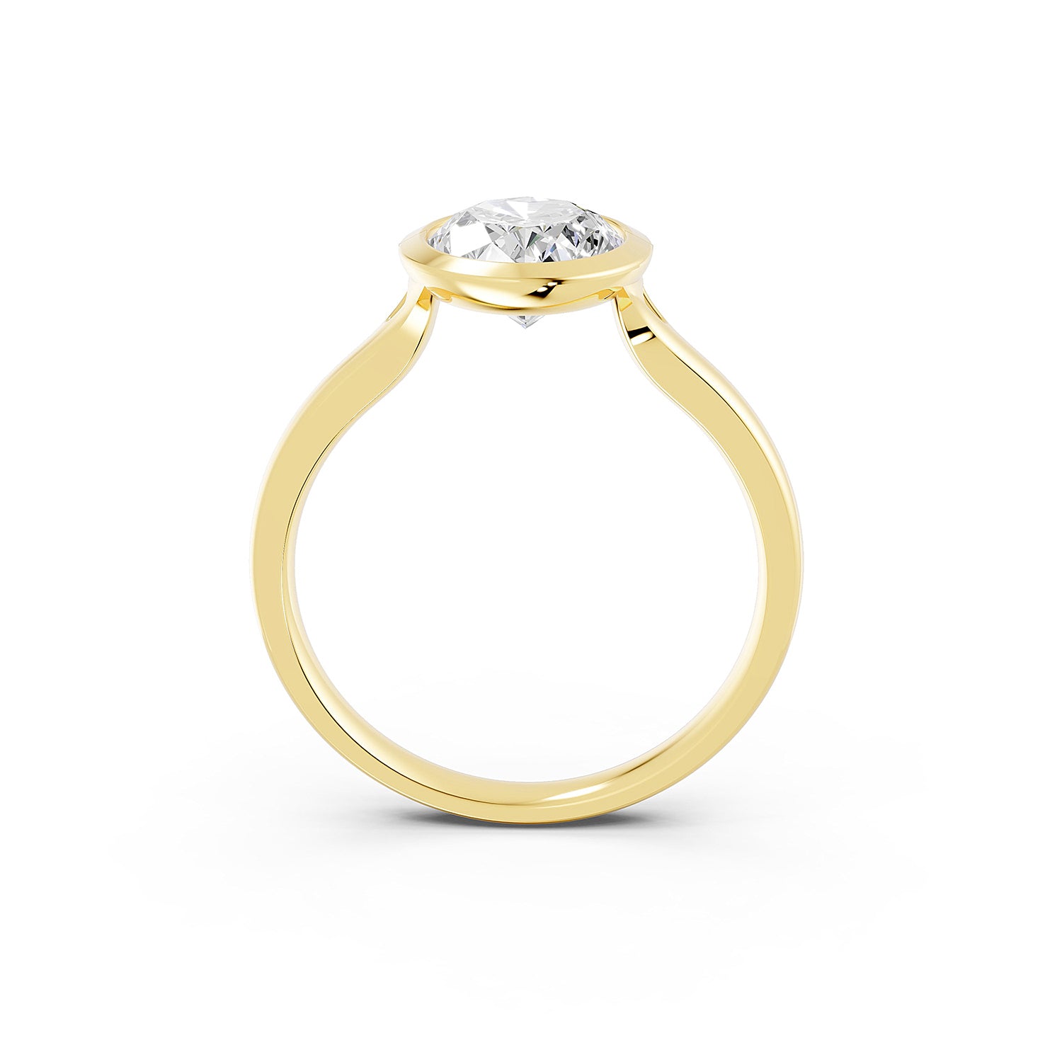 Oval Cut Lab-Grown Diamond Solitaire Ring
