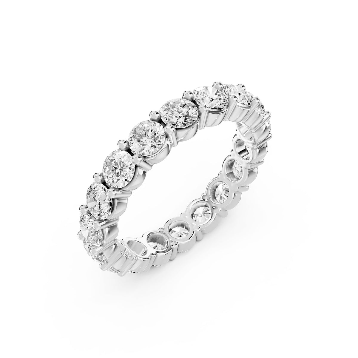 Round Lab-Grown Diamond Eternity Ring