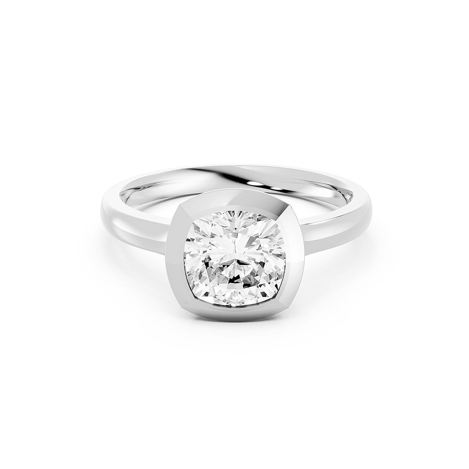 Emerald Cut Lab-Grown Diamond Engagement Ring