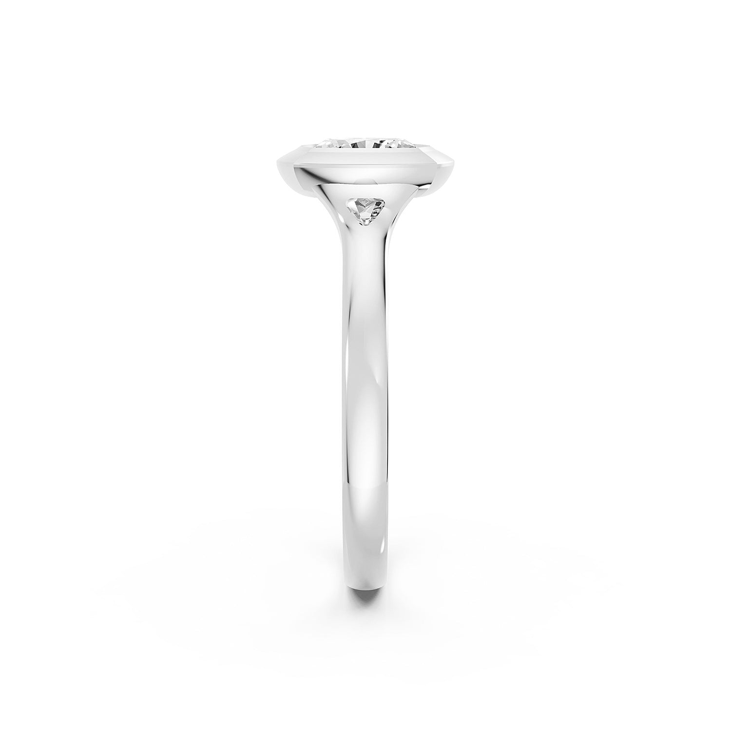 Emerald Cut Lab-Grown Diamond Engagement Ring