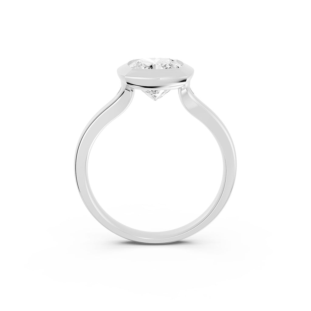 Emerald Cut Lab-Grown Diamond Engagement Ring