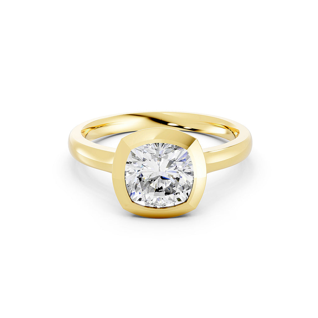 Emerald Cut Lab-Grown Diamond Engagement Ring