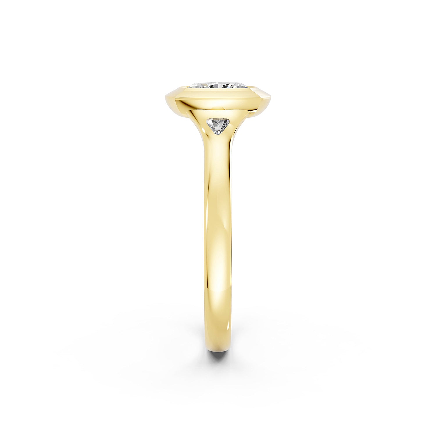 Emerald Cut Lab-Grown Diamond Engagement Ring