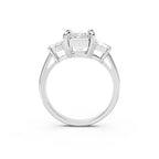 Emerald Cut Three-Stone Lab-Grown Diamond Ring