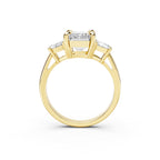 Emerald Cut Three-Stone Lab-Grown Diamond Ring