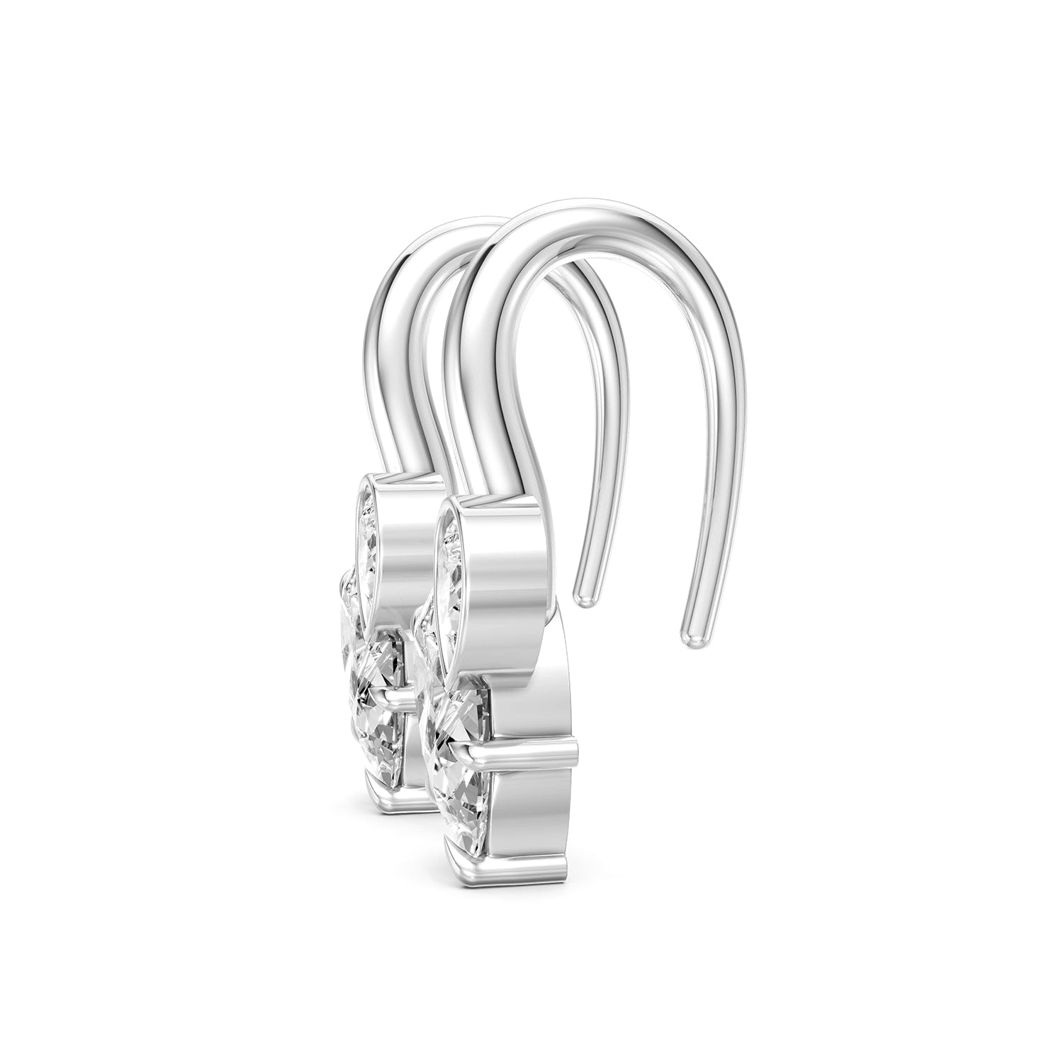 Marquise Lab-Grown Diamond Drop Hook Earrings