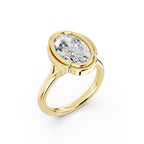 Oval Cut Lab-Grown Diamond Solitaire Ring