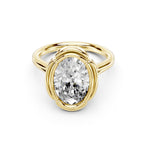 Oval Cut Lab-Grown Diamond Solitaire Ring