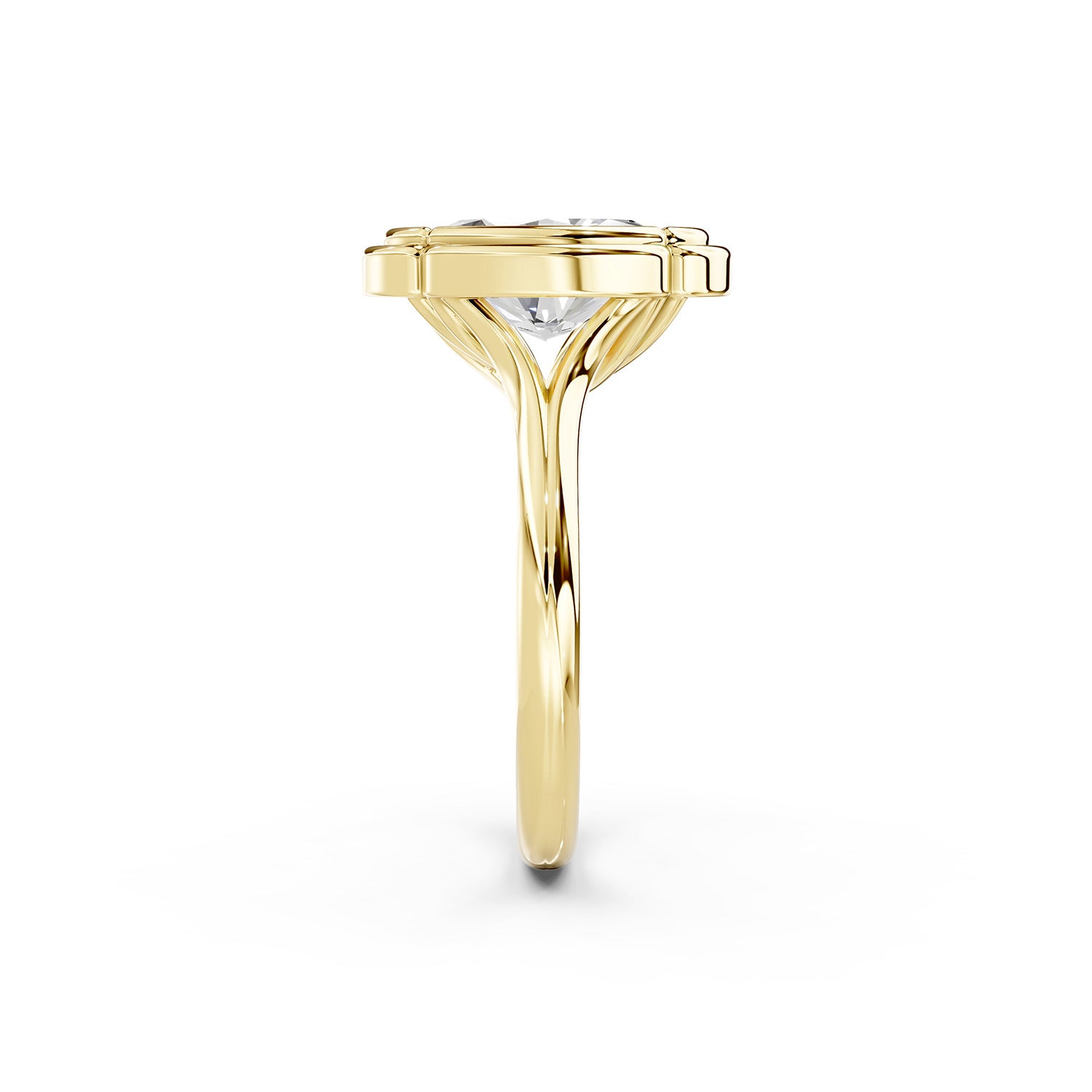 Oval Cut Lab-Grown Diamond Solitaire Ring