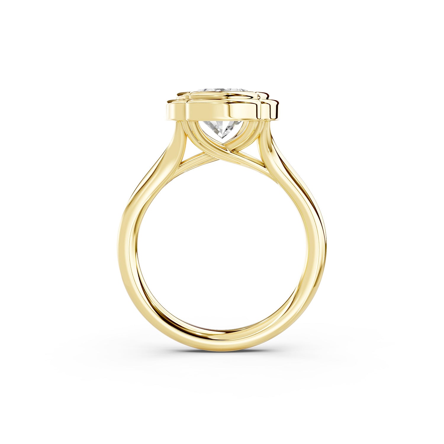 Oval Cut Lab-Grown Diamond Solitaire Ring
