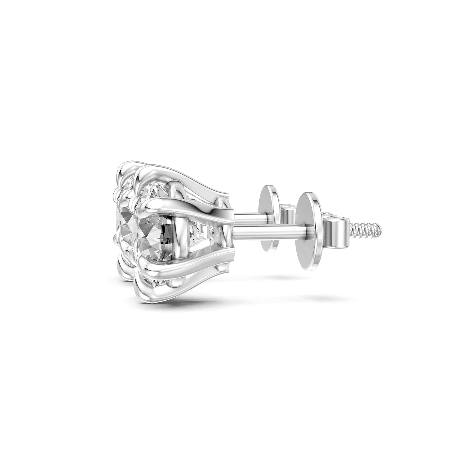 Round Brilliant Lab-Grown Diamond Stud Earrings