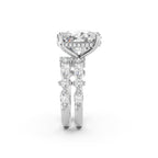 Oval Cut Lab-Grown Diamond Bridal Ring Set