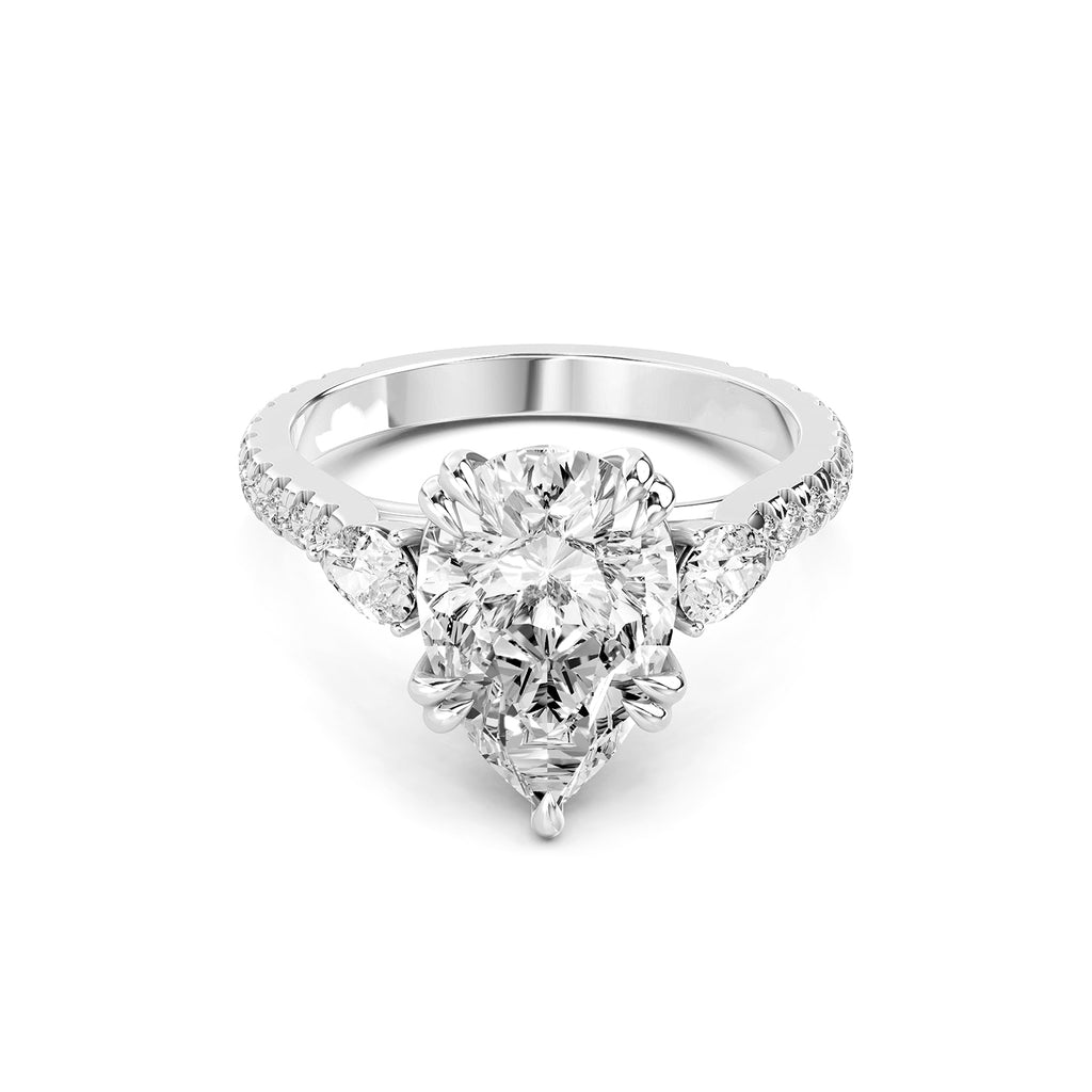 ear Shape Lab-Grown Diamond Engagement Ring