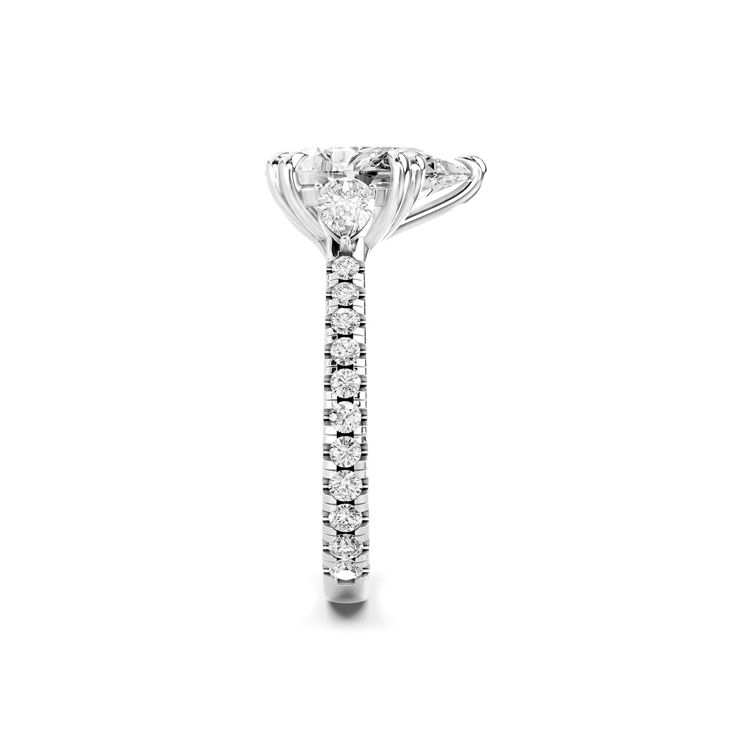 ear Shape Lab-Grown Diamond Engagement Ring
