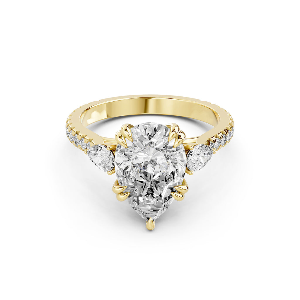 ear Shape Lab-Grown Diamond Engagement Ring