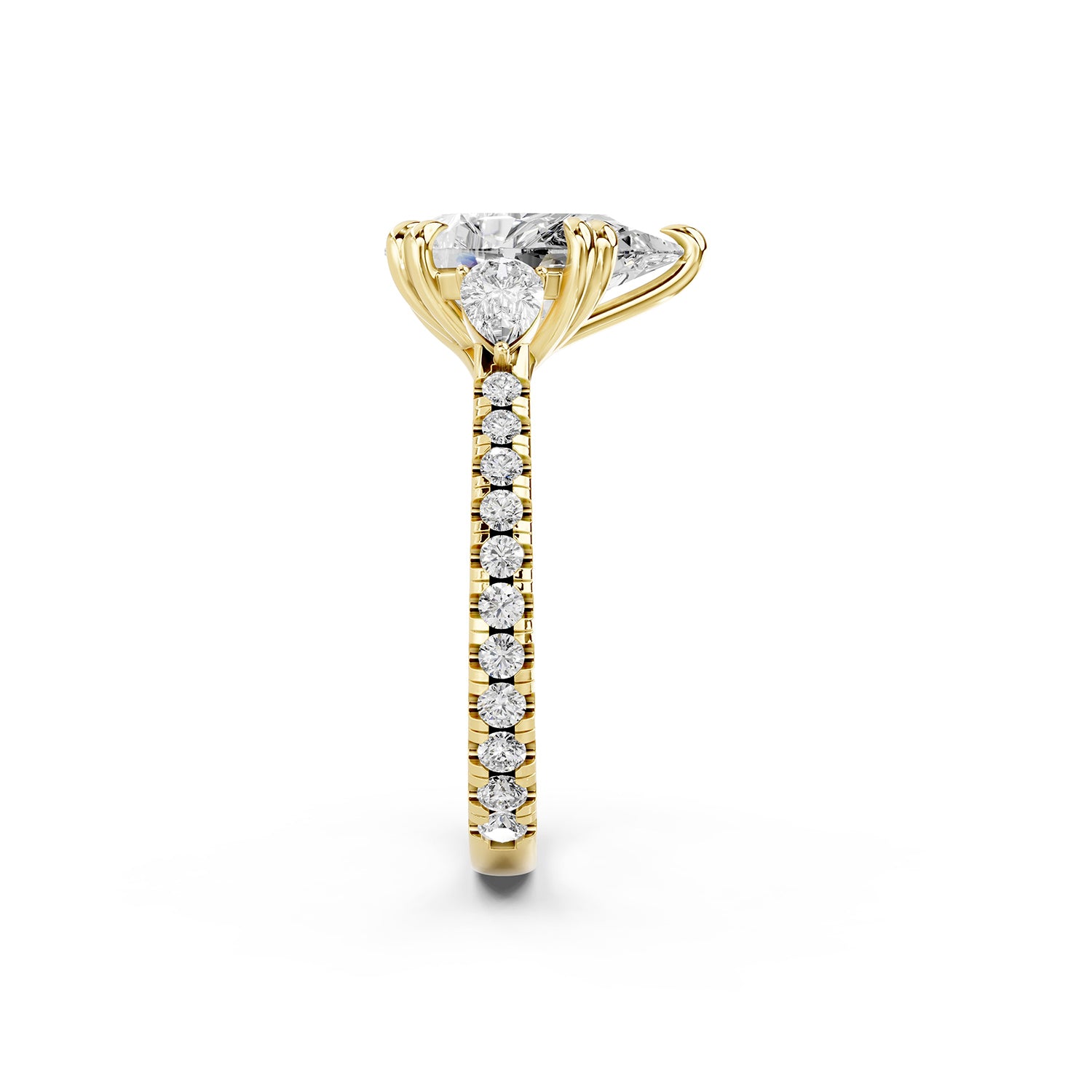 ear Shape Lab-Grown Diamond Engagement Ring