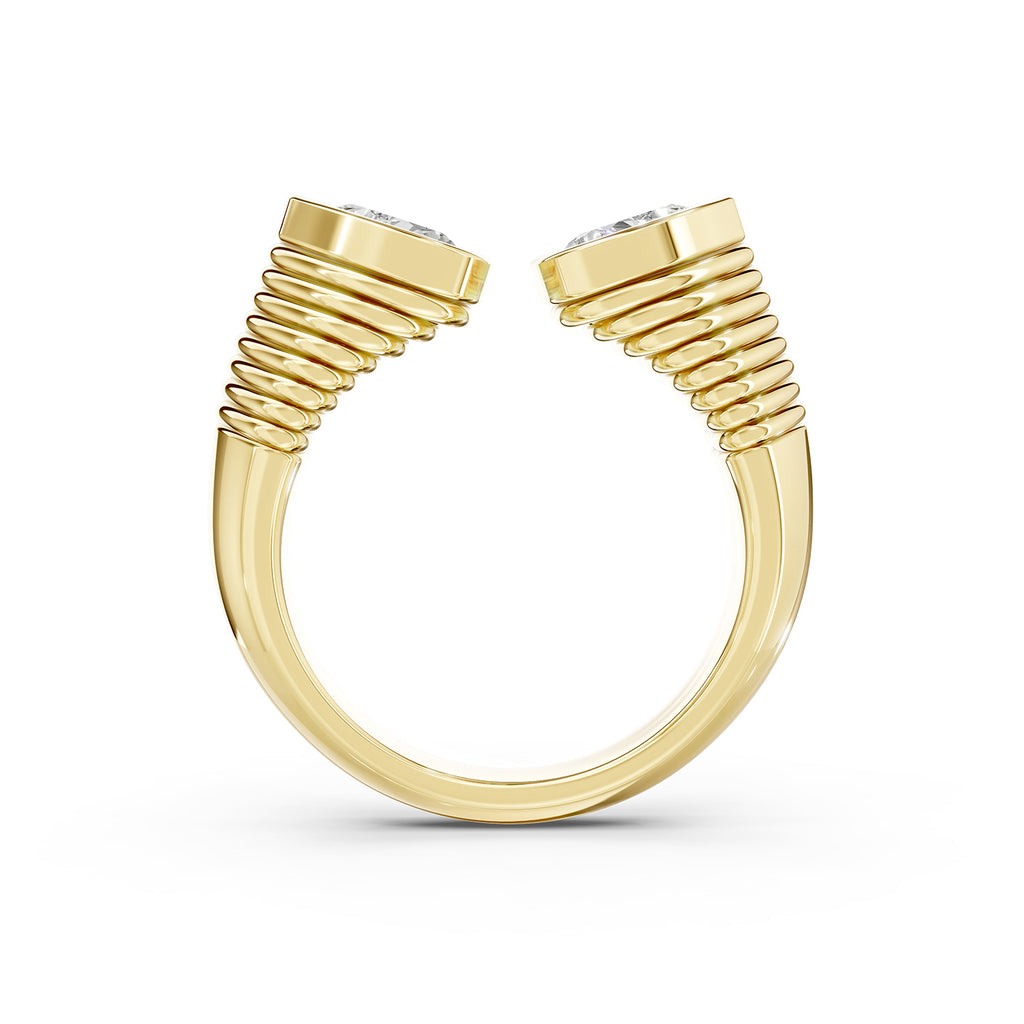 pen Cuff Lab-Grown Diamond Ring