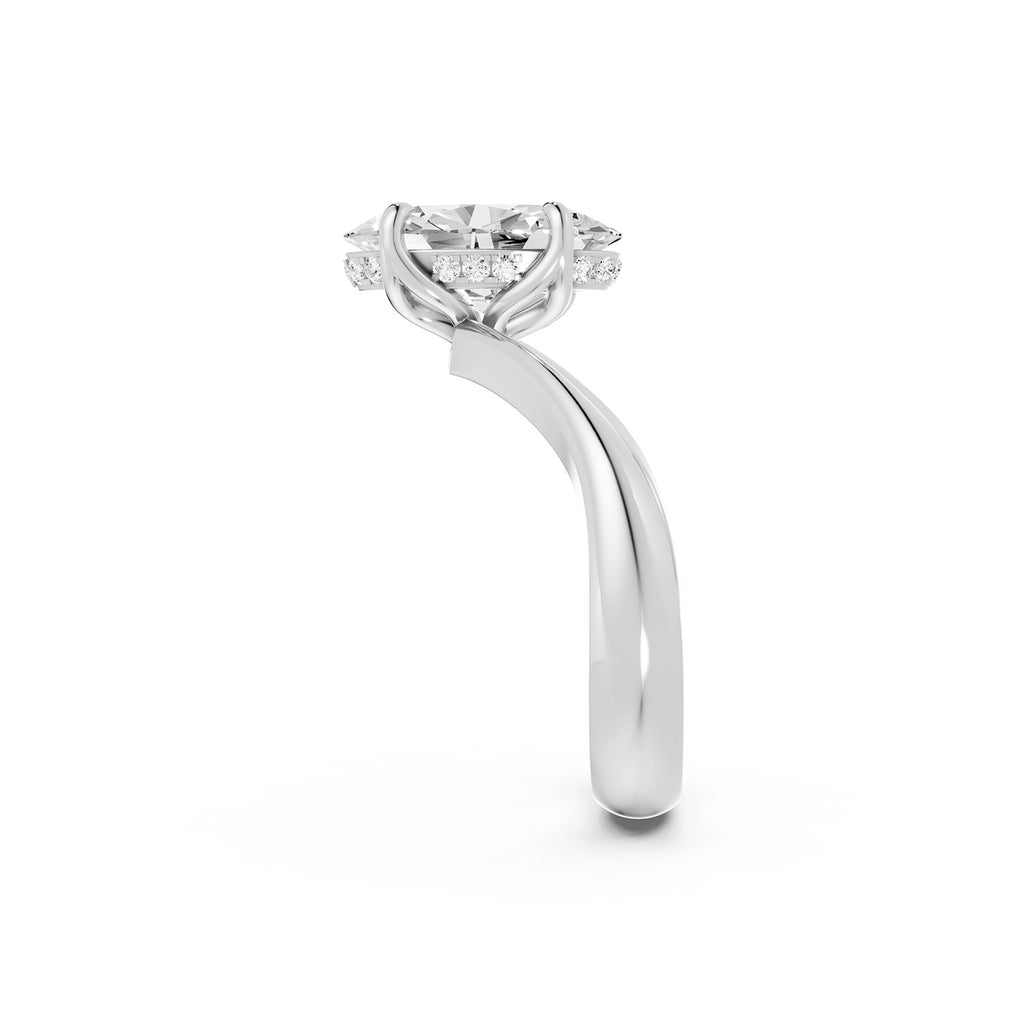 Oval Lab-Grown Diamond Solitaire Ring