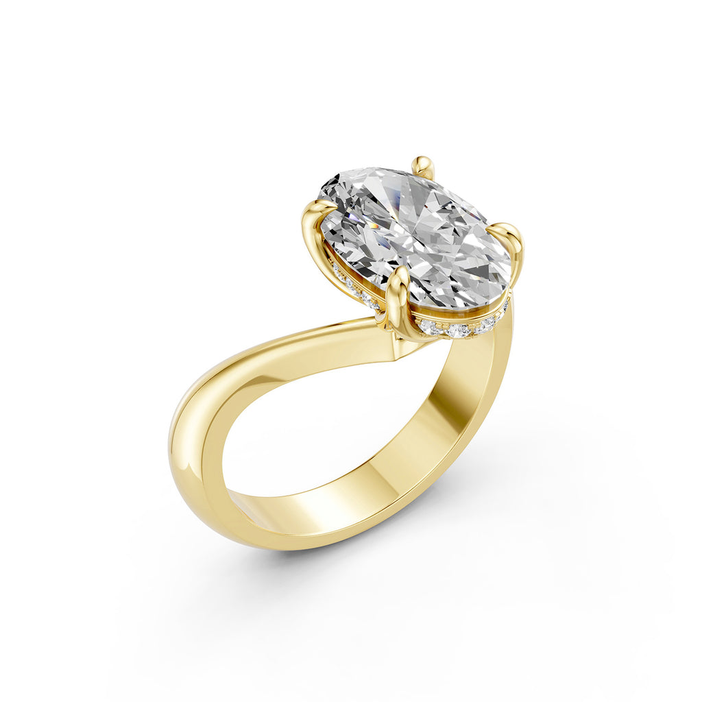 Oval Lab-Grown Diamond Solitaire Ring