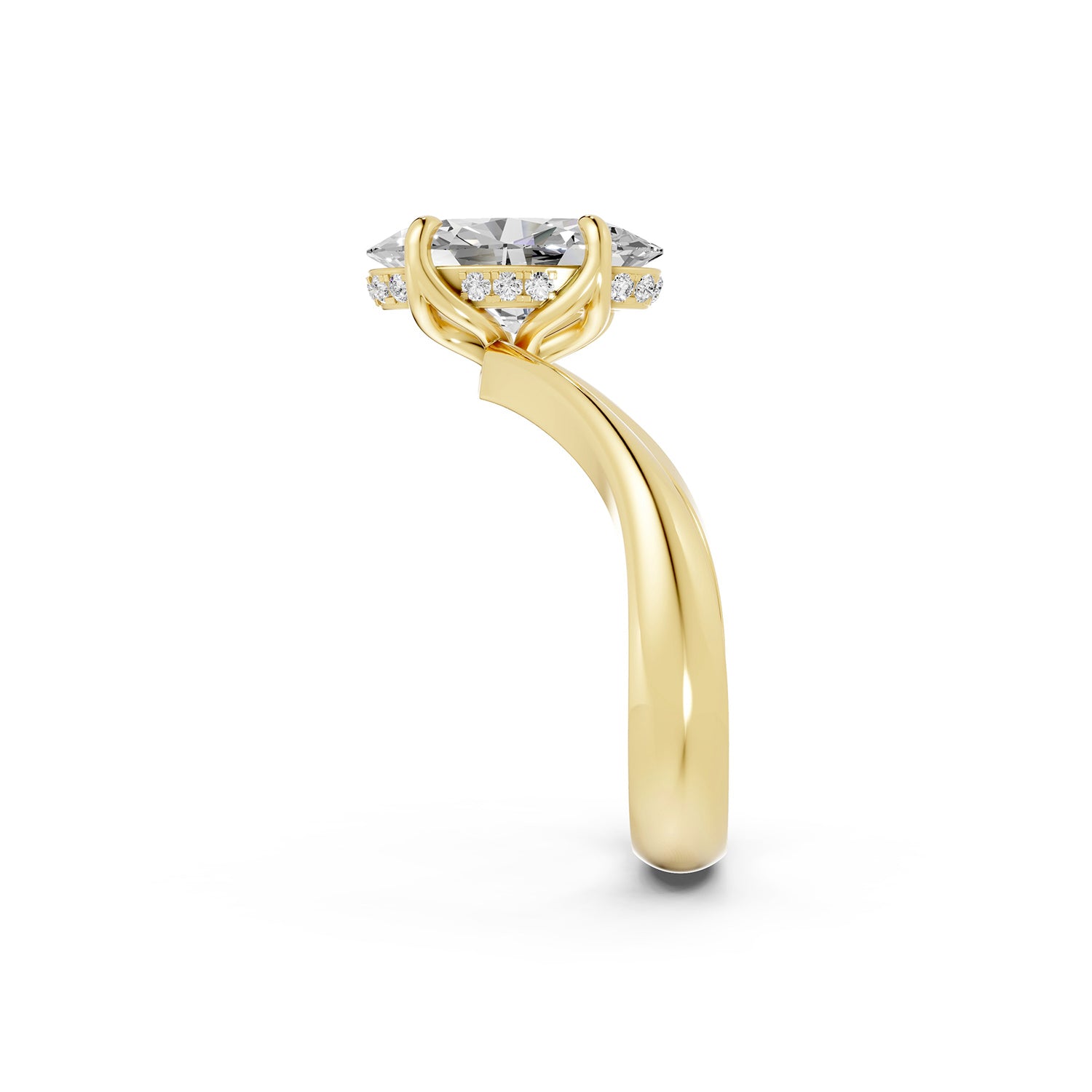 Oval Lab-Grown Diamond Solitaire Ring