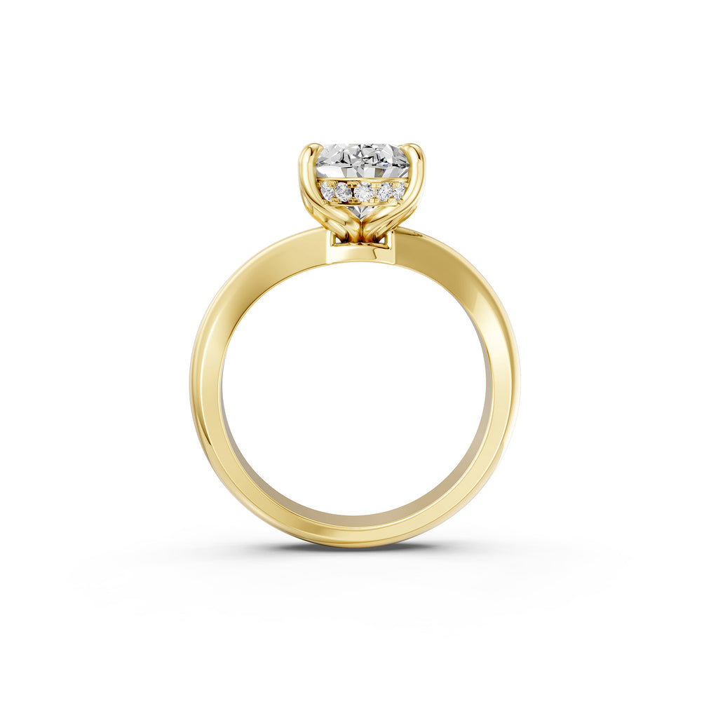 Oval Lab-Grown Diamond Solitaire Ring