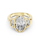 Oval Cut Lab-Grown Diamond Three-Stone Ring