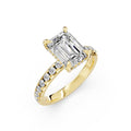 Emerald Cut Lab-Grown Diamond Engagement Ring