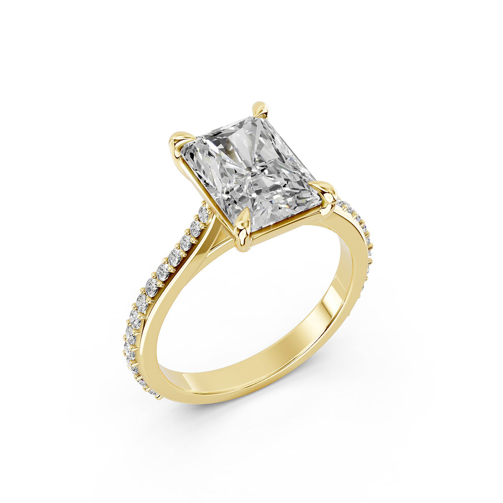 Radiant Cut Lab-Grown Diamond Engagement Ring
