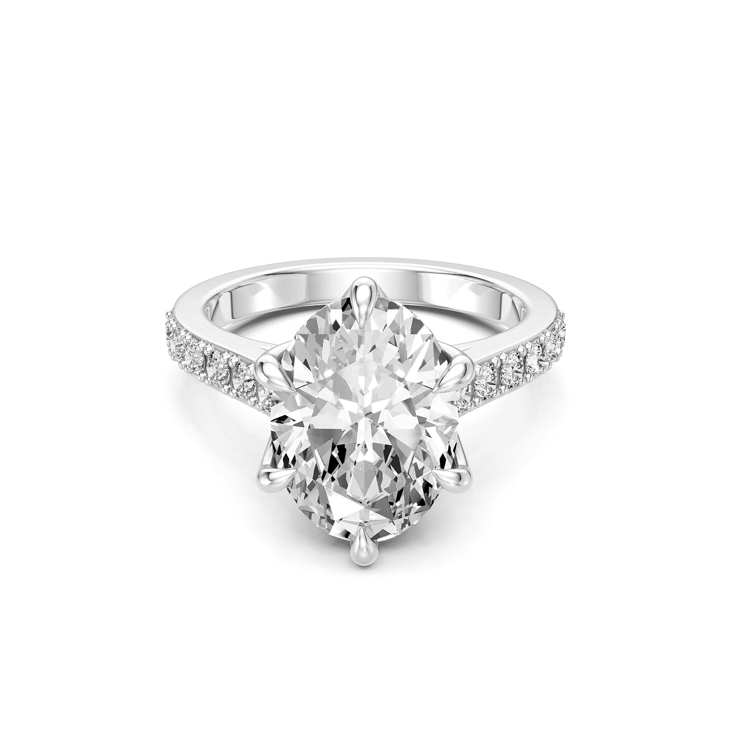 Oval Cut Lab-Grown Diamond Engagement Ring